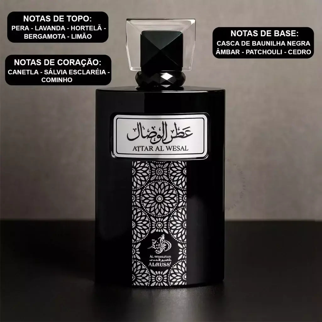 Perfume Árabe Masculino Attar Al Wesal 100ml