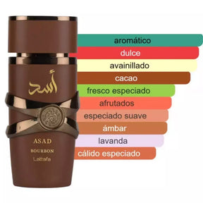 Perfume Árabe Asad Bourbon Lattafa 100ml EDP Original